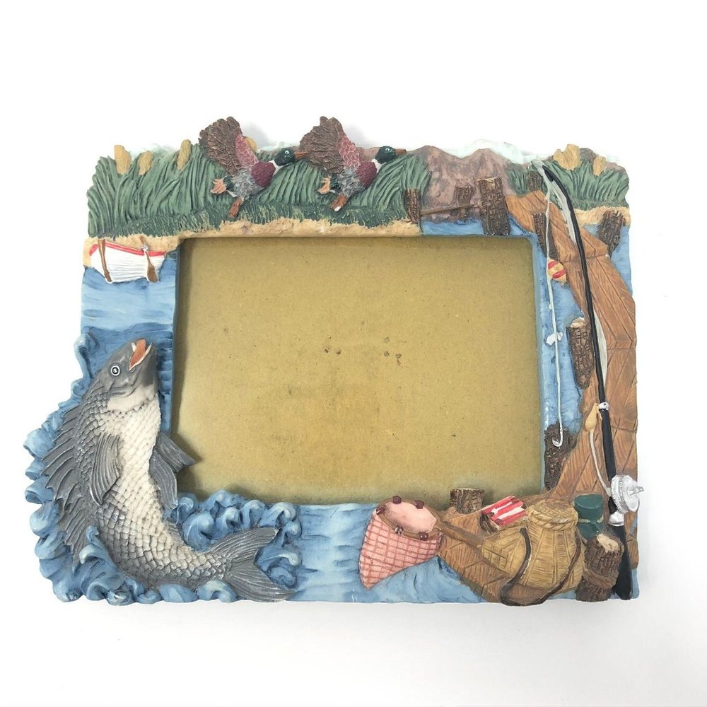 Fishing Decorative Ceramic Picture Frame